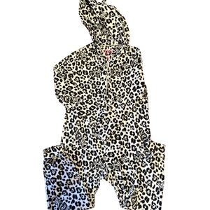 Leopard Fleece Onsie XOXO Girl Pyjamas